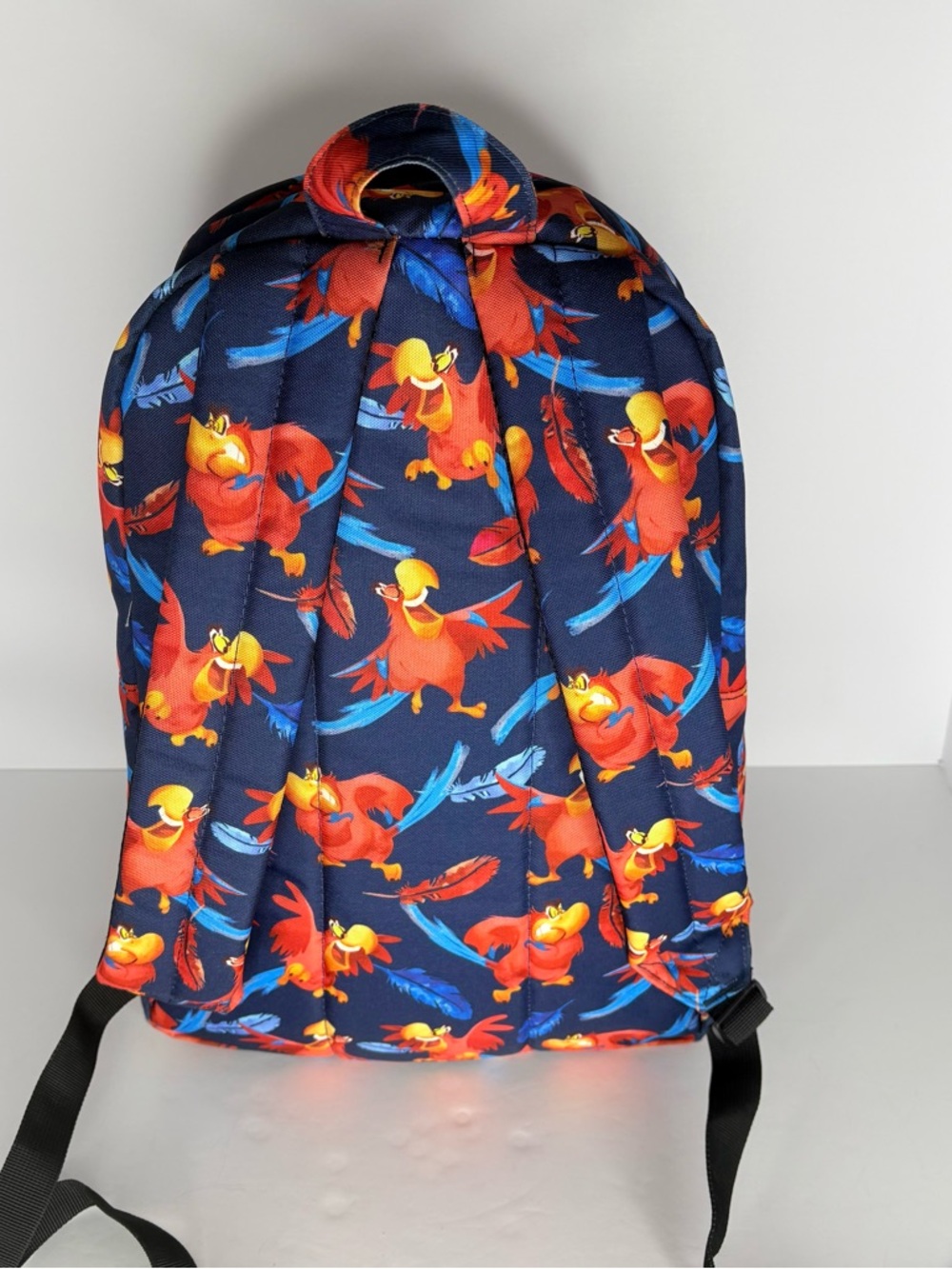 Loungefly Disney Aladdin Iago Bird Character All Over Print Backpack Blue Red - Picture 4 of 12